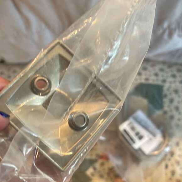 4 Unopened towel hooks from Lowes brushed nickel - Picture 6 of 8